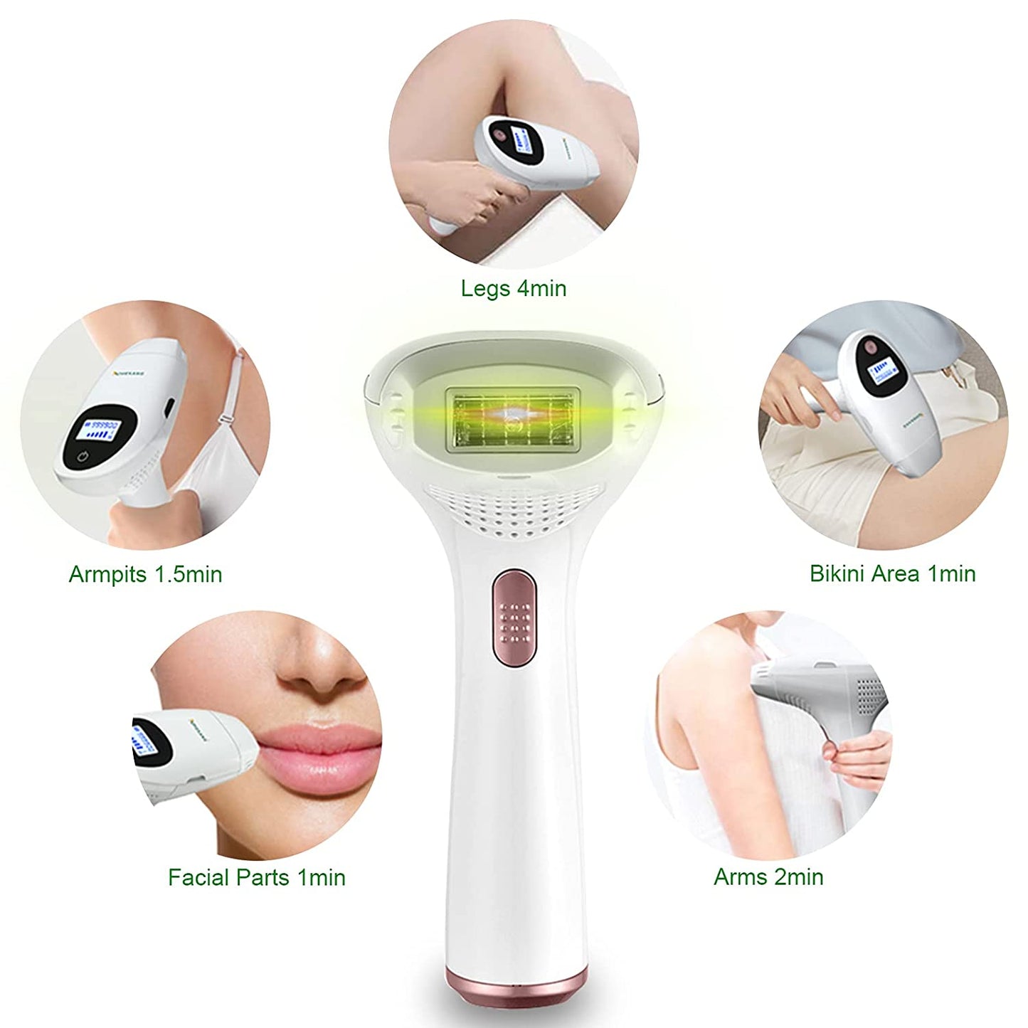 IPL Laser Hair Removal with FDA certified & 999,900 Flashes