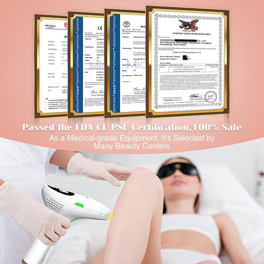 IPL Laser Hair Removal with FDA certified & 999,900 Flashes